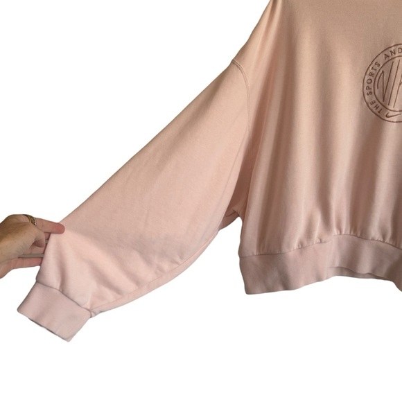 Nike Sportswear Femme Women's Crewneck Sweatshirt Top, Blush Pink, Size L - Picture 5 of 9